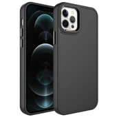 iPhone 14 Pro Max Kılıf Metal Çerçeve Tasarımlı Sert Botox Kapak - 1