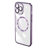 iPhone 14 Pro Max Kılıf Wireless Şarj Özellikli Sert PC Riksos Magsafe Kapak T24389 - 11