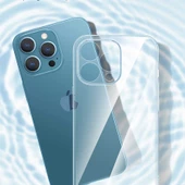 iPhone 14 Pro Max Kılıf Şeffaf Sert PC Vayt Kapak thumbnail 4