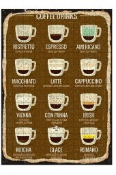 Bedeko Ahşap Mdf Puzzle Yapboz Latte Espresso Macchiato 500 Parça 50 cm X 70 Cm - 1