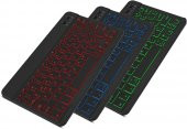 Valkyrie BL30 7 Renk Bluetooth Kablosuz Türkçe Klavye - Android ios Windows Uyumlu - Şarjlı - 10 inç - Multimedia - Ultra İnce Tasarım - 1