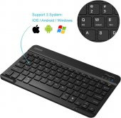 Valkyrie BL30 7 Renk Bluetooth Kablosuz Türkçe Klavye - Android ios Windows Uyumlu - Şarjlı - 10 inç - Multimedia - Ultra İnce Tasarım - 2