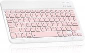 Valkyrie BL30 Bluetooth 10 inç Ios Windows Android Uyumlu Kablosuz Klavye - Türkçe - Şarjlı-Sessiz Multimedia - Ultra İnce Pembe - 1