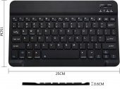Valkyrie BL30 Bluetooth 10 inç Ios Windows Android Uyumlu Kablosuz Klavye - Türkçe - Şarjlı - Sessiz - Multimedia - Ultra İnce Siyah - 5