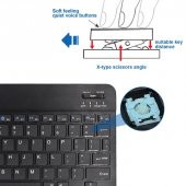 Valkyrie BL30 Bluetooth 10 inç Ios Windows Android Uyumlu Kablosuz Klavye - Türkçe - Şarjlı - Sessiz - Multimedia - Ultra İnce Siyah - 8