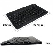 Valkyrie BL30 Bluetooth 10 inç Ios Windows Android Uyumlu Kablosuz Klavye - Türkçe - Şarjlı - Sessiz - Multimedia - Ultra İnce Siyah - 9