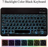 Valkyrie BL30 7 Renk Bluetooth Kablosuz Türkçe Klavye - Android ios Windows Uyumlu - Şarjlı - 10 inç - Multimedia - Ultra İnce Tasarım - 7