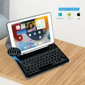 Valkyrie BL30 7 Renk Bluetooth Kablosuz Türkçe Klavye - Android ios Windows Uyumlu - Şarjlı - 10 inç - Multimedia - Ultra İnce Tasarım - 8