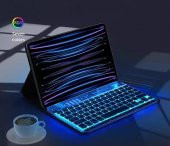 Valkyrie RGB bkz-30 7 Renk Bluetooth Şeffaf Türkçe Klavye - Android ios Windows Uyumlu - Şarjlı - 10 inç - Multimedia - Ultra İnce Tasarım bkz30 - 7