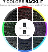 Valkyrie BL30 7 Renk Bluetooth Kablosuz Türkçe Klavye - Android ios Windows Uyumlu - Şarjlı - 10 inç - Multimedia - Ultra İnce Tasarım - 9