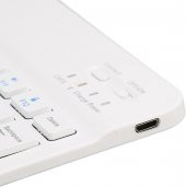 Valkyrie BL30 Bluetooth 10 inç Ios Windows Android Uyumlu Kablosuz Klavye - Türkçe - Şarjlı - Sessiz - Multimedia - Ultra İnce Beyaz - 10