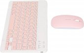 Valkyrie Bluetooth Ios Ipad Android Windows Uyumlu Klavye Mouse Seti - Sessiz - Şarjlı - Combo - Ultra İnce - Türkçe - Kablosuz Pembe - 8
