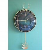 Geyikli Sarkaçlı Duvar Saati Alk1583 Dekoratif Hediyelik - 1