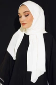 Klasik Penye Şal Ekru thumbnail 2