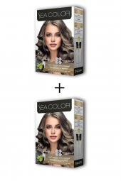 SEACOLOR 2x2 Tüp Krem Saç Boyası Seti Küllü Açık Kumral No:8.1 - 1