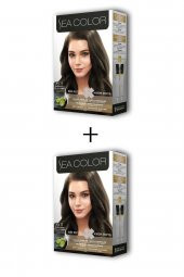 SEACOLOR 2x2 Tüp Krem Saç Boyası Seti Yoğun Koyu Küllü Kumral No:6.11 - 1