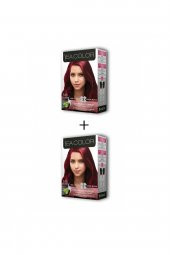 SEACOLOR 2x2 Tüp Krem Saç Boyası Seti Çilek Kırmızısı No:5.65 - 1