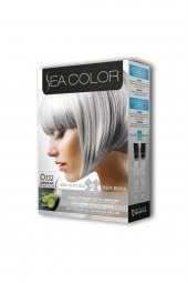 SEACOLOR 2x2 Tüp Krem Saç Boyası Seti Gümüş Gri No:0.02 - 3