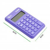 Pin 114MR 8 Hane Mor Mini Hesap Makinesi GKE thumbnail 3