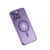 Mcdodo PC-5354 iPhone 15 Uyumlu Magsafe Kılıf -Mor - 1