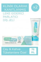 Clinomyn Temizle Parlat Jel Florürlü Diş Macunu 75 ml 2 Adet - 1