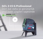 Bosch Gcl 2-50 G Professional Kombi Lazer Yeşil - 2