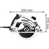 Bosch GKS 190 Profesyonel 1400 Watt 184 mm Elektrikli Daire Testere / Sunta Kesme Makinası - 3