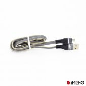 İmeng Lenovo Tab M7 TB-7305F 3.1A UsbA to Micro Örgülü Data ve Şarj Hızlı Kablosu Gri - 3