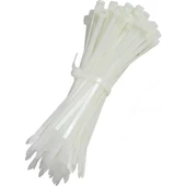Zenith Kablo Bağı & Plastik Kelepçe & Cırt Kelepçe 4.8 X 380 Mm Beyaz 100 Adet - 1