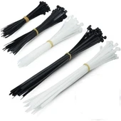 Zenith 2.5 x 200 mm Kablo Bağı & Plastik Cırt Kelepçe Beyaz Paket (100ADET) - 1