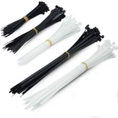 Zenith 2,5 x 100MM Beyaz Kablo Bağı & Plastik Cırt Kelepçe Paket (100ADET) - 1