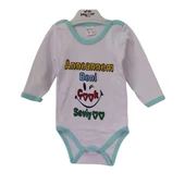 CANTAZ ANNEANNEM YAZI BASKI UZUN KOL BEBEK ZIBIN - 1