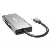 S-link SL-CR51 Type C ve USB3.0 to CF/SD/M2 Ngff/ Micro SD/ MS 5 in 1 Metal Kart Okuyucu - 4