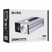S-link SL-200W 200W DC12V-AC230V İnverter, Çakmaklık Girişini Ev Elektriğine Çevirir - 6