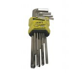 JAWS Alyan Anahtar Takımı Düz Uzun 9 Parça 180 mm  JAS 151 - 4