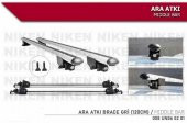 Araç Üstü Ara Atkı Tavan Barı Bagaj Brace Gri 120 Cm - 1