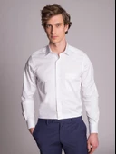 Advante Klasik Pamuk Saten Uzun Kol Erkek Gömlek - 1