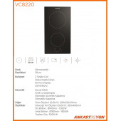 Silverline VC8220B01 30 Cm Vitroseramik Elektrikli Ankastre Ocak thumbnail 2