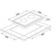 Silverline VC8220B01 30 Cm Vitroseramik Elektrikli Ankastre Ocak thumbnail 3