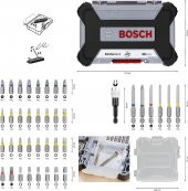 Bosh Profossional 40 Adet Extra Hard Tornavida Uç Seti - 3
