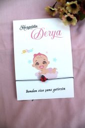 40 Adet Bebek Hediyelik Uğur Böcekli Şans Bilekliği - Mevlid Hediyesi - Baby Shower - 3