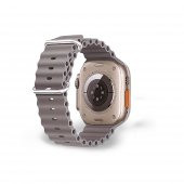 Cosmostech Akıllı Saat Watch için Uyumlu 42MM 44MM 45MM 49MM 1/2/3/4/5/6/se/7/8/ultra Akıllı Saat Silikon Kordon ve Kayışı Açık Gri - 2