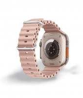 Cosmostech Akıllı Saat Watch için Uyumlu 42MM 44MM 45MM 49MM 1/2/3/4/5/6/se/7/8/ultra Akıllı Saat Silikon Kordon ve Kayışı Pembe - 2