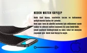 Cosmostech Akıllı Saat Watch için Uyumlu 42,44,45,49MM, 1/2/3/4/5/6/se/7/8/Ultra Metal Seri Kordon ve Kayışı Lacivert thumbnail 6