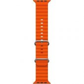 Cosmostech Akıllı Saat Watch için Uyumlu 42MM 44MM 45MM 49MM 1/2/3/4/5/6/se/7/8/ultra Akıllı Saat Silikon Kordon ve Kayışı Turuncu - 2