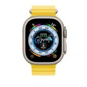 Cosmostech Akıllı Saat Watch için Uyumlu 42MM 44MM 45MM 49MM 1/2/3/4/5/6/se/7/8/ultra Akıllı Saat Silikon Kordon ve Kayışı Sarı - 3