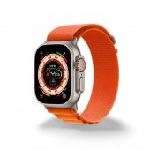 Cosmostech Akıllı Saat Watch için Uyumlu 42MM 44MM 45MM 49MM 1/2/3/4/5/6/se/7/8/ultra Çift Katman Kordon ve Kayışı Turuncu(Turuncu) - 1