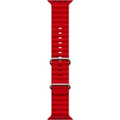 Cosmostech Akıllı Saat Watch için Uyumlu 42MM 44MM 45MM 49MM 1/2/3/4/5/6/se/7/8/ultra Akıllı Saat Silikon Kordon ve Kayışı Kırmızı - 2