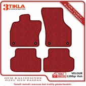 Kia Sorento 2003-2009 Lüks Halı Paspas Seti Kırmızı - 2