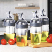 Porsima YA-115Akrilik Plastik 4x350 Ml Yağlık Sirkelik Sosluk - 1